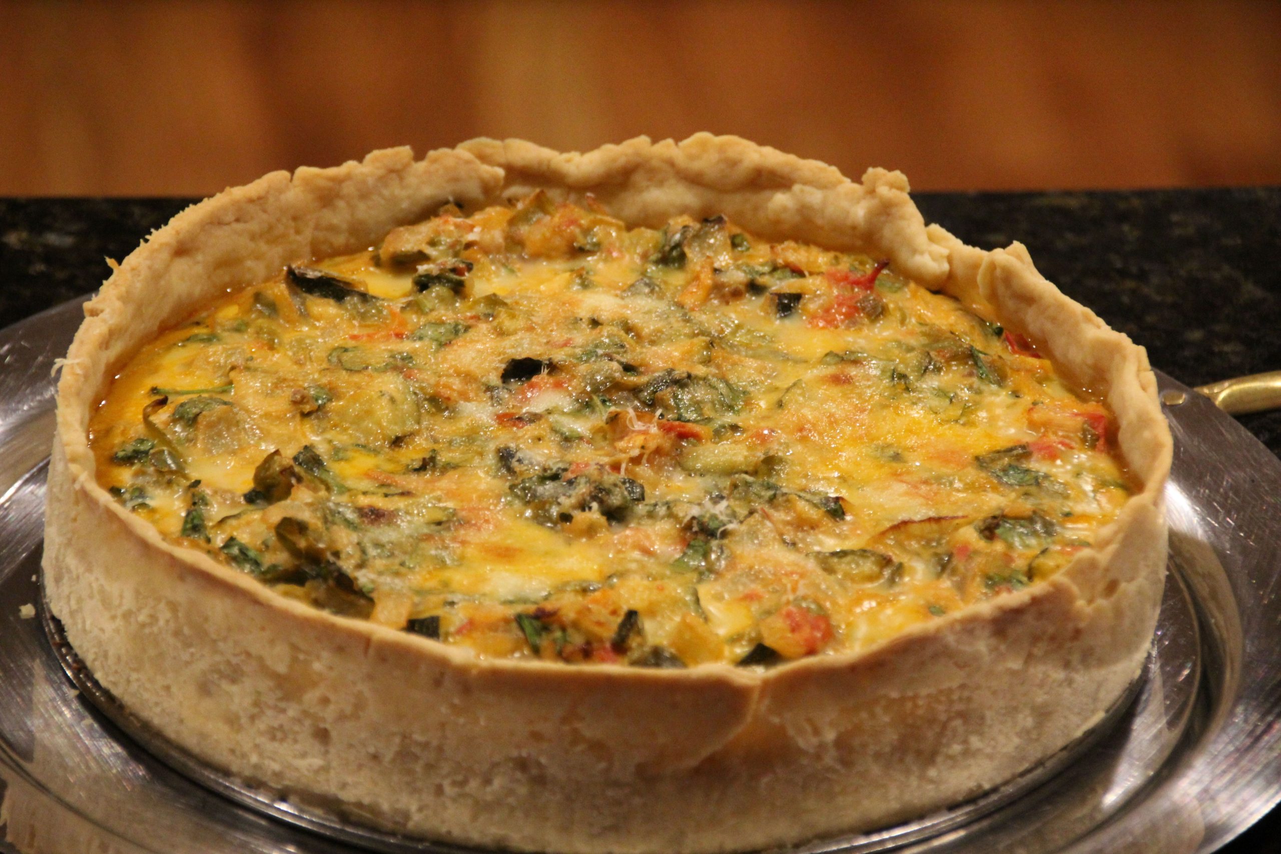 Easy Vegetarian Quiche Recipe with Flaky Crust